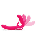 Happy Rabbit Happy Rabbit Strapless Strap on Rabbit Vibe - Pink - Image 2