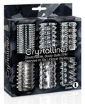 The 9s The 9's Crystalline TPR Cock Sleeve 6 Pack - Clear