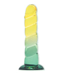 Shades Shades Jelly Swirl TPR Gradient Dong Small - Yellow/Mint - Image 2
