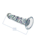 Macaroon Glittergasm 7.5" Swirls Dildo - Blue/Purple/Violet - Image 3