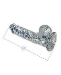 Glittergasm Glittergasm 8.5" Ballsy Dildo - Blue/Purple/Violet - Image 3