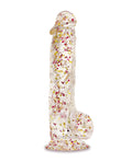 Glittergasm Glittergasm 8.5" Ballsy Dildo - Red/Gold/Orange - Image 2