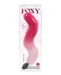 Foxy Foxy Fox Tail Silicone Butt Plug - Pink Gradient