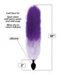 Foxy Foxy Fox Tail Silicone Butt Plug - Purple Gradient - Image 2