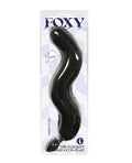 Foxy Foxy Fox Tail Silicone Butt Plug - Black
