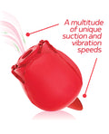 Wild Rose Wild Rose & Tongue Vibrator - Red - Image 3
