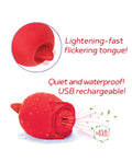 Wild Rose Wild Rose & Tongue Vibrator - Red - Image 4