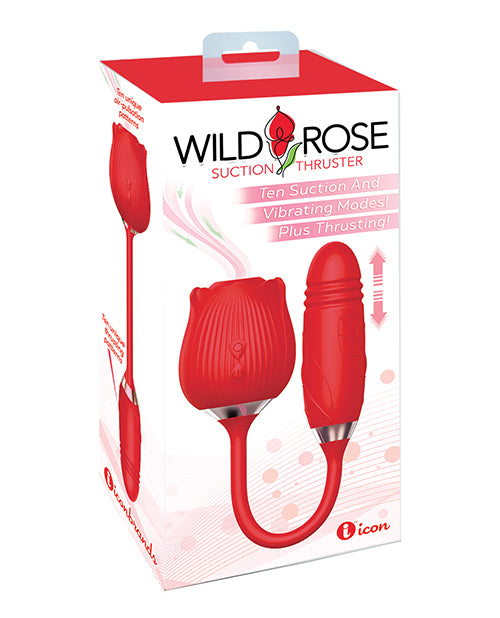 Wild Rose Wild Rose & Thruster Vibrator - Red