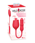 Wild Rose Wild Rose Licking & Thrusting Vibrator - Red - Image 2