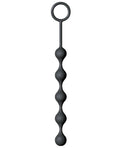 The 9s The 9's S Drops Silicone Anal Beads - Black - Image 2