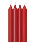 The 9s The 9's Make Me Melt Sensual Warm Drip Candles - Red Hot Pack of 4 - Image 2