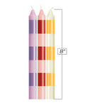 The 9s The 9's Make Me Melt Sensual Warm Drip Candles - Pastellines Stripes Pack of 3 - Image 2