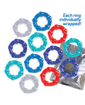 The 9s The 9's Baller's Dozen Beaded 12 pc Cockring Set - Asst. Colors - Image 2
