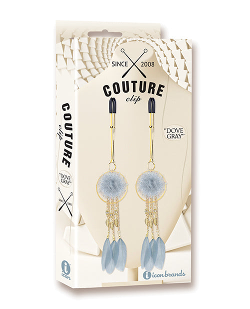 Couture Clips Couture Clips Luxury Nipple Clamps - Dove Gray
