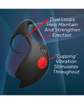 Massive Massive Red Dot Cock Ring V3 - Black - Image 3