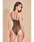 Hauty Mesh Soft Cup Teddy w/Contrast Lines Black MD - Image 2