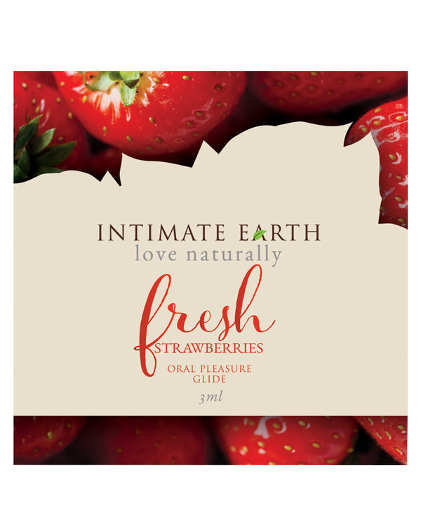 Intimate Earth Intimate Earth Lubricant Foil - 3 ml Fresh Strawberries
