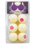 Island Dogs Boob Beer Pong Balls - Pack of 6