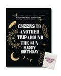 Kush Kards Cheers to Another Trip Around the World Greeting Card w/Matchbook