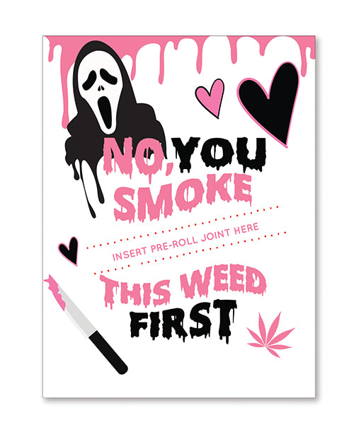 Kush Kards Halloween GhostFace Greeting Card w/Matchbook