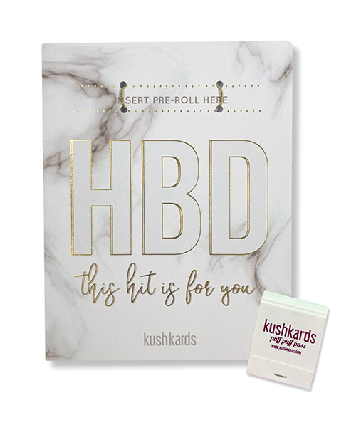 Kush Kards HBD Birthday Greeting Card w/Matchbook