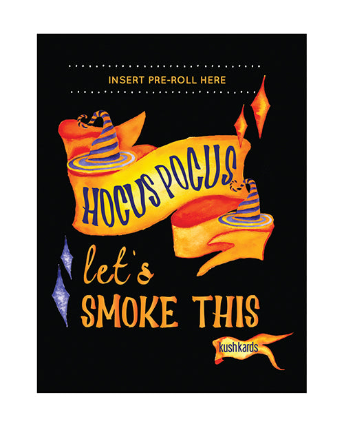 Kush Kards Halloween Hocus Pocus Greeting Card w/Matchbook