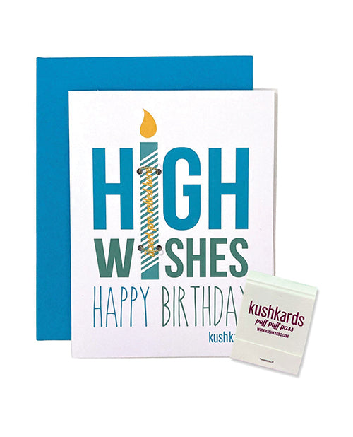 Kush Kards High Wishes Greeting Card w/Matchbook