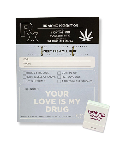 Kush Kards The Stoner Prescription Greeting Card w/Matchbook