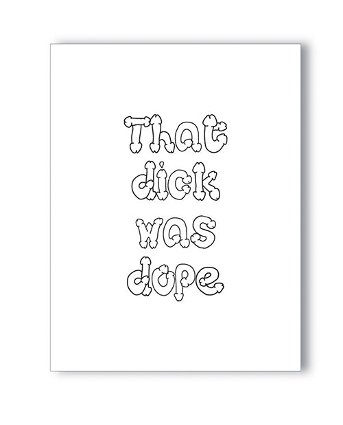 Kush Kards Dope Dick Naughty Greeting Card