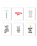 Kush Kards Everyday Pack Naughty Greeting Card - Variety Pack Of 6