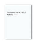 Kush Kards Giving Head Is Greater Than Naughty Greeting Card