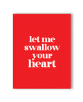 Kush Kards Swallow Your Heart Naughty Greeting Card