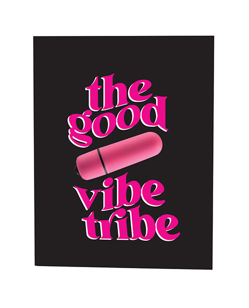 Naughty Kards The Good Vibe Tribe Naughty Greeting Card w/Rock Candy Vibrator & Fresh Vibes Towelettes