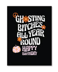 Kush Kards Halloween Ghosting Birthday Greeting Card w/Sticker - Image 2