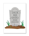 Kush Kards Halloween Dick In Ground Greeting Card w/Sticker - Image 2