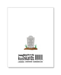 Kush Kards Halloween Dick In Ground Greeting Card w/Sticker - Image 3