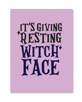 Kush Kards Halloween Witch Face Greeting Card w/Sticker - Image 2