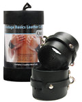 Kinklab KinkLab Leather Wrist Cuffs - Black