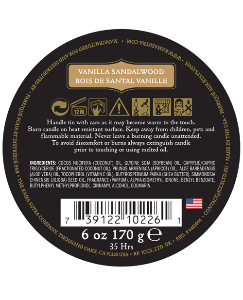 Kama Sutra Kama Sutra Ignite Massage Soy Candle - Vanilla Sandalwood