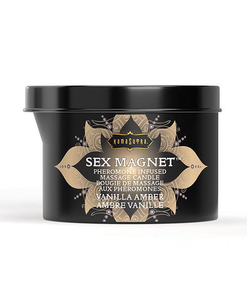 Kama Sutra Kama Sutra Sex Magnet Candle w/Pour Spout - 6 oz Vanilla Amber