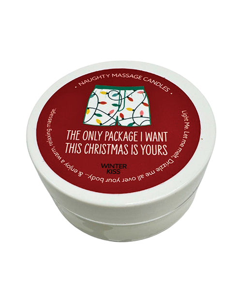 Kama Sutra Holiday Mini Massage Candle "The Only Package"