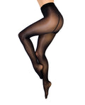 Kixies Kix'ies Strong & Silky Black Tights - Black S/M - Image 2