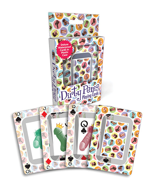 Little Genie Dirty Penis Waterproof Playing Cards w/Plastic Case