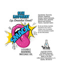 Smack Smack Lickable Warming Massage Oil - Blue Raspberry 3 ml pouch - Image 3