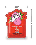 Smack Smack Lickable Warming Massage Oil - Cherry 3 ml pouch - Image 2