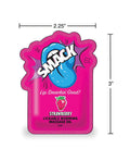 Smack Smack Lickable Warming Massage Oil - Strawberry 3 ml pouch - Image 2