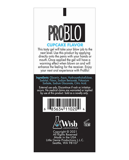 Pro Blo Pro Blo Oral Pleasure Gel - Cupcake