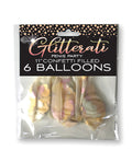 Candy Prints Glitterati Penis Party Balloons - Pack of 6 - Image 2