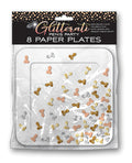 Candy Prints Glitterati Penis Party Plates - Pack of 8