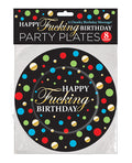 Candy Prints Happy Fucking Birthday Plates - Pack of 8